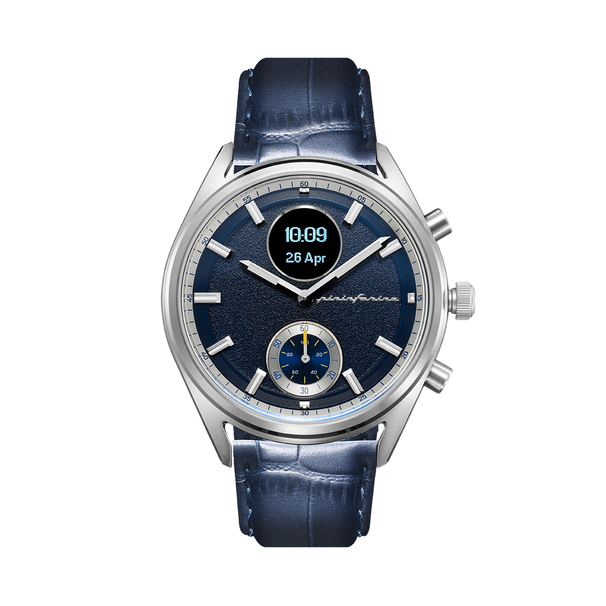 AH - Genuine Italian Leather 22mm Dress Watch Strap – Dark Blue