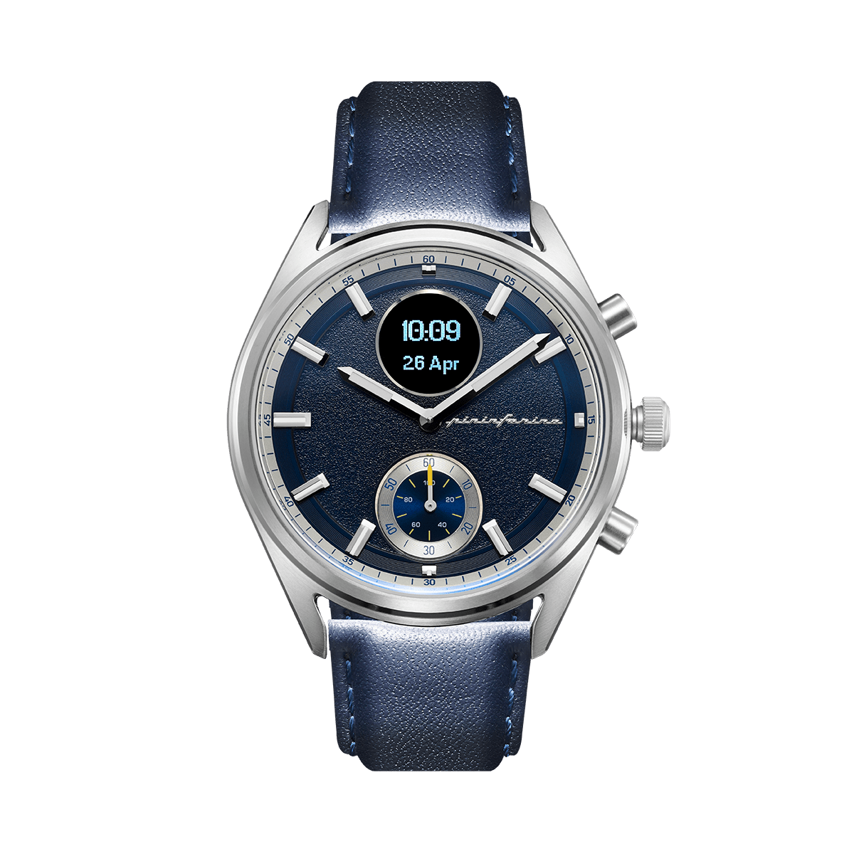 AH - Genuine Italian Leather 22mm Watch Strap – Dark Blue