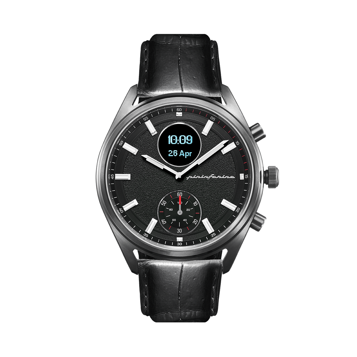 MS - Genuine Italian Leather 22mm Dress Watch Strap – Black