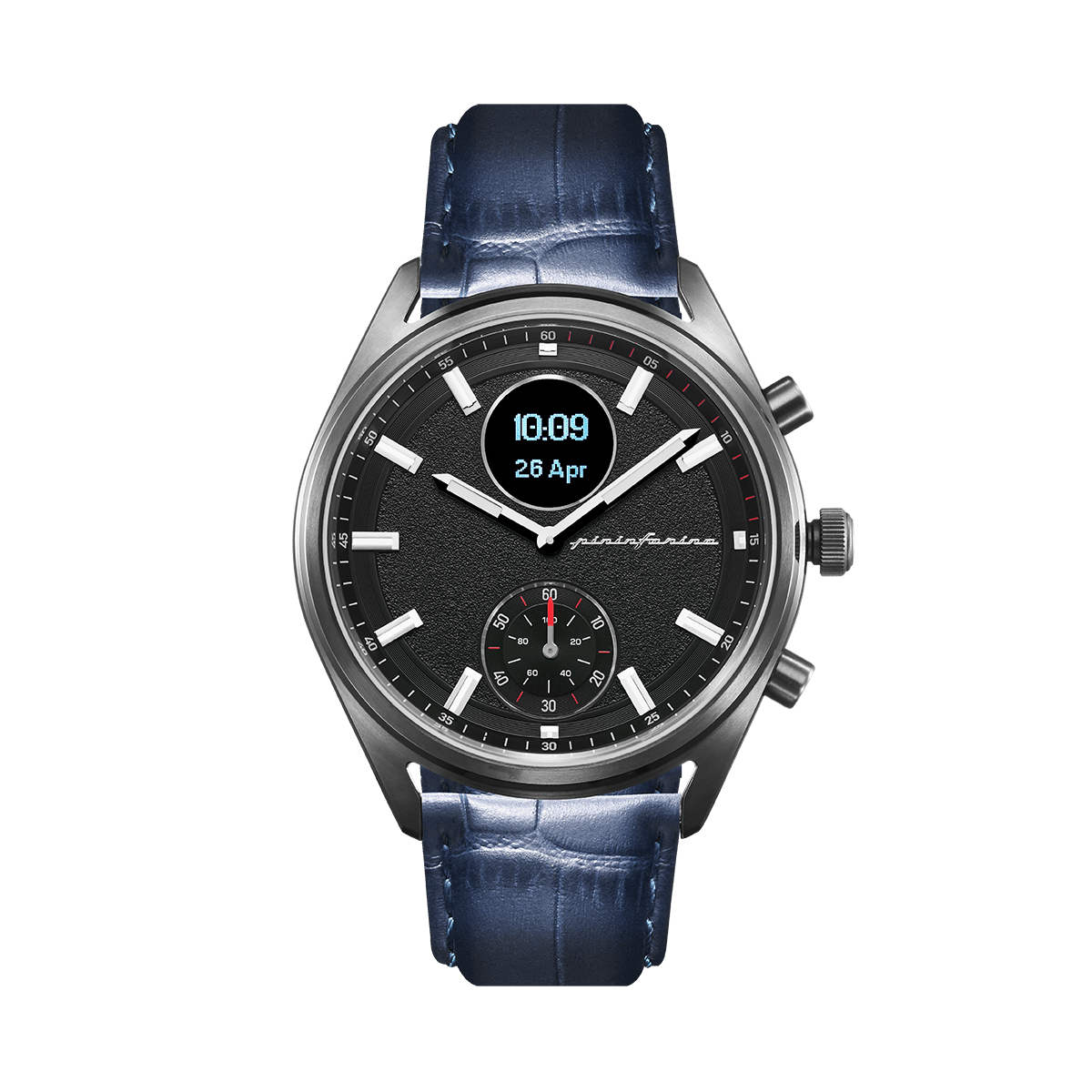 MS - Genuine Italian Leather 22mm Dress Watch Strap – Dark Blue