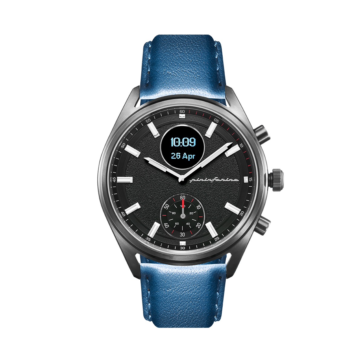 MS - Genuine Italian Leather 22mm Watch Strap – Blue