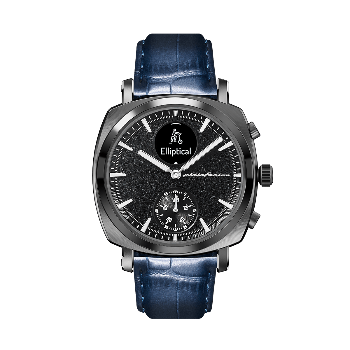 SG - Genuine Italian Leather 22mm Dress Watch Strap – Dark Blue