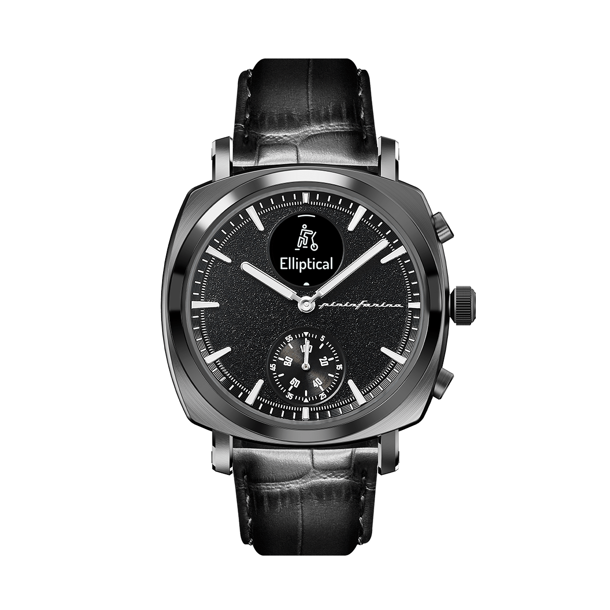 SG - Genuine Italian Leather 22mm Dress Watch Strap – Black