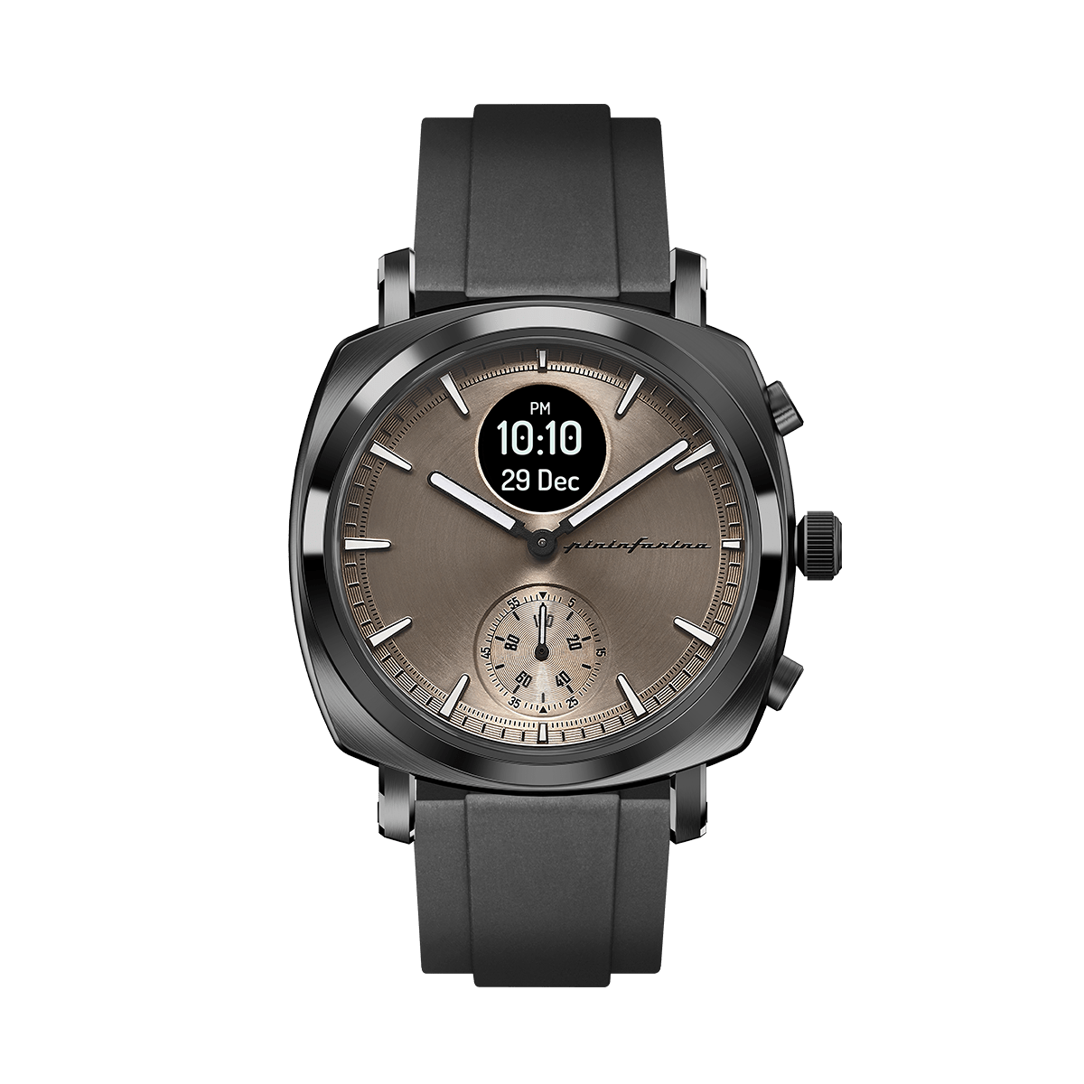 MG - FKM Rubber 22mm Watch Strap - Black