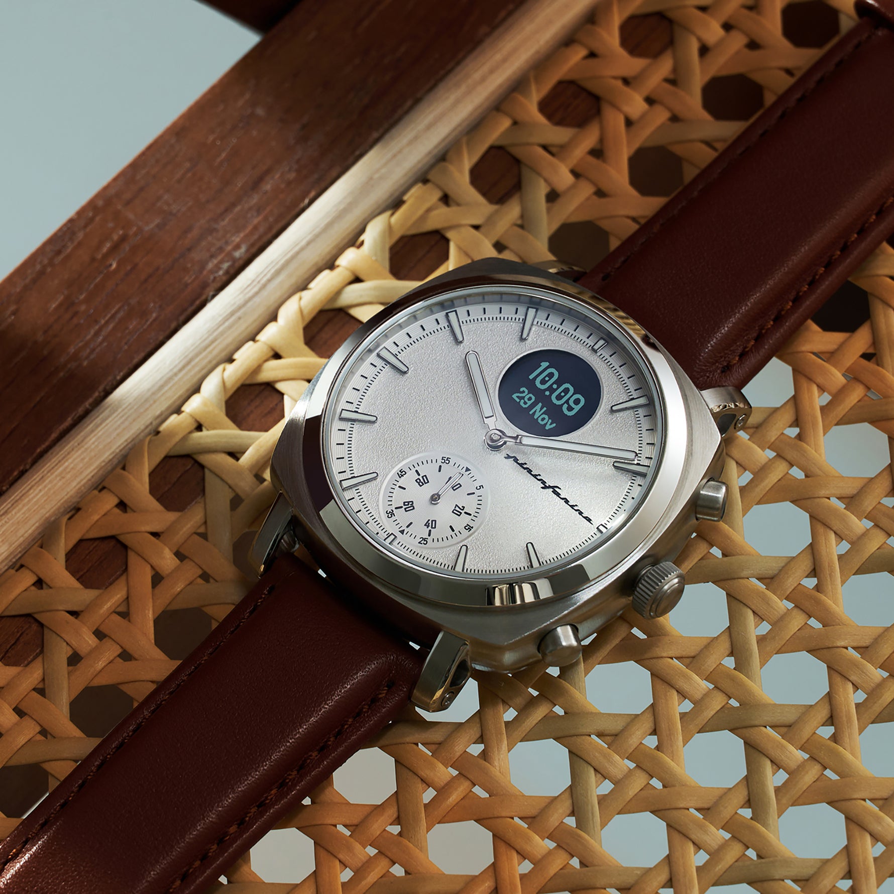 Senso Hybrid - Moonlight Silver - Pininfarina Hybrid Watch UK