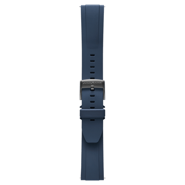 FKM Rubber 22mm Watch Strap - Dark Blue - Pininfarina Hybrid Watch UK