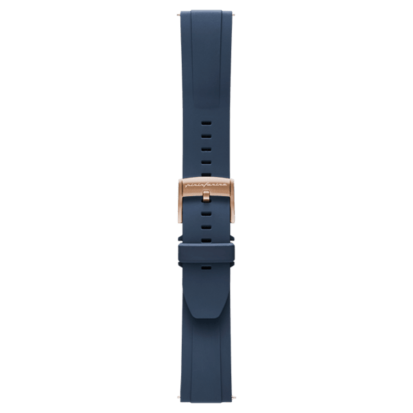 FKM Rubber 22mm Watch Strap - Dark Blue - Pininfarina Hybrid Watch UK