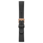 Pininfarina FKM Rubber 22mm Watch Strap - Black - Rose Gold Buckle - Pininfarina Hybrid Watch UK