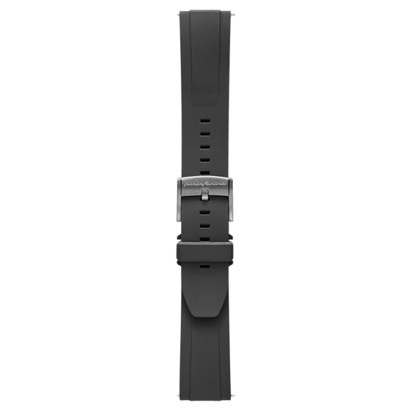 FKM Rubber 22mm Watch Strap - Black - Pininfarina Hybrid Watch UK