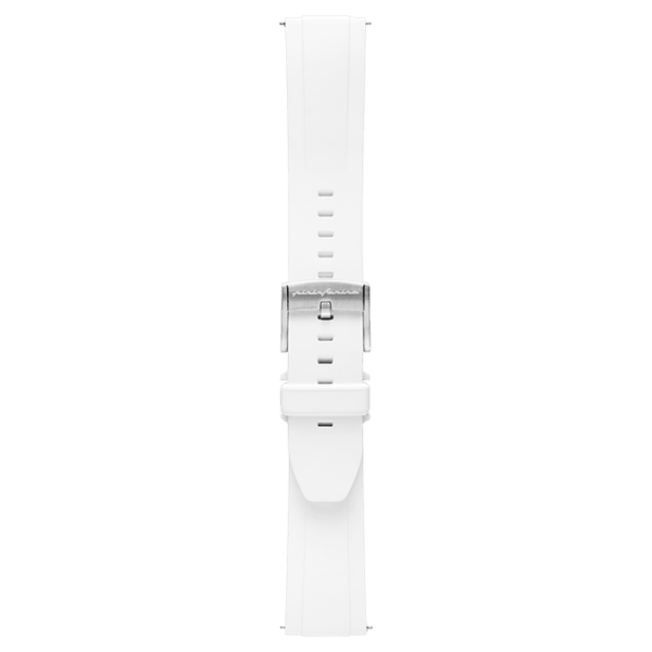 FKM Rubber 22mm Watch Strap - White - Pininfarina Hybrid Watch UK