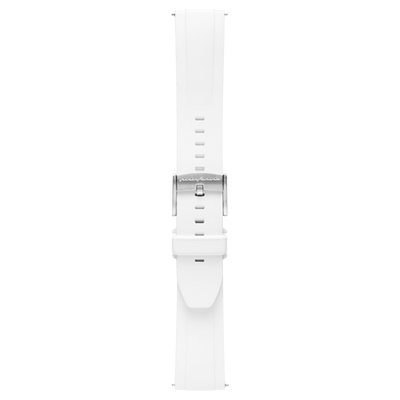 FKM Rubber 22mm Watch Strap - White