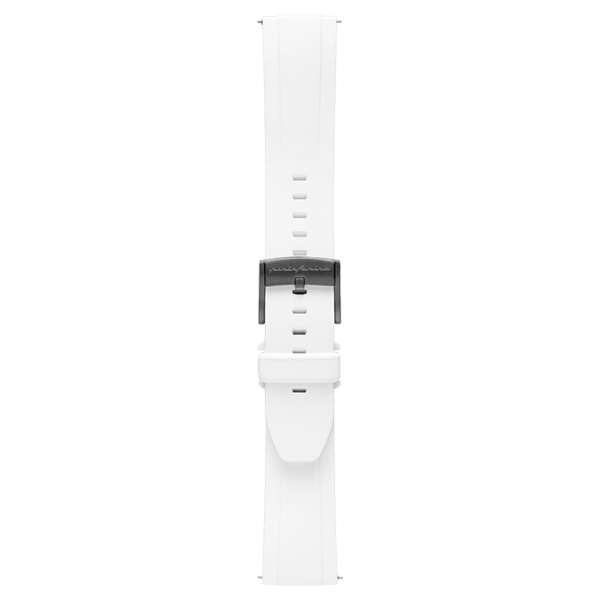 FKM Rubber 22mm Watch Strap - White - Pininfarina Hybrid Watch UK