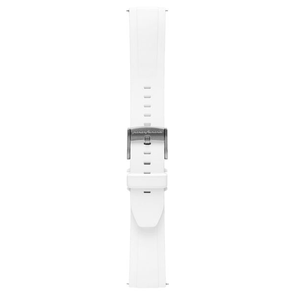 FKM Rubber 22mm Watch Strap - White - Pininfarina Hybrid Watch UK