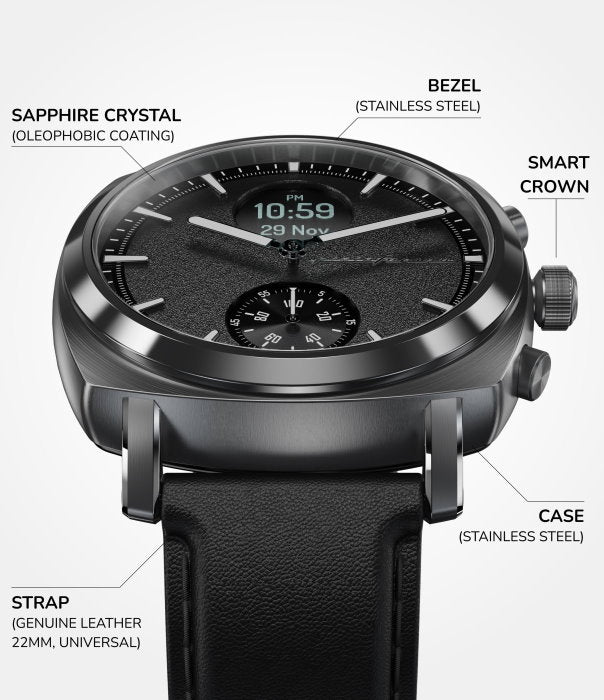 Senso Sport - Sunburst Rose Gold - Pininfarina Hybrid Watch UK