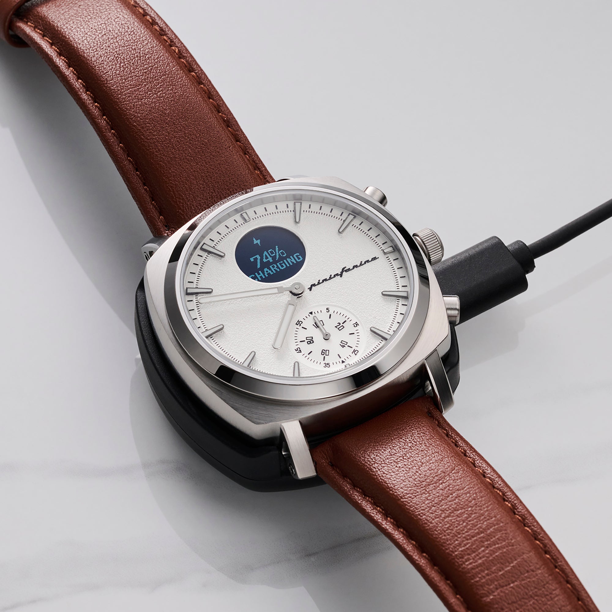 Senso Hybrid - Moonlight Silver - Pininfarina Hybrid Watches