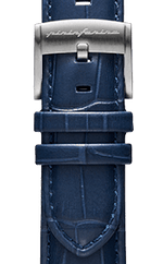 Genuine Italian Leather 22mm Dress Watch Strap – Dark Blue - Pininfarina Hybrid Watch UK