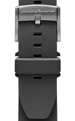 FKM Rubber 22mm Watch Strap - Black - Rose Gold Buckle - Pininfarina Hybrid Watch UK