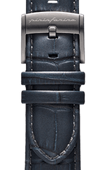 PININFARINA GENUINE ITALIAN LEATHER 22MM WATCH STRAP – Dark BLUE WITH STEEL BUCKLE - Pininfarina Hybrid Watch UK