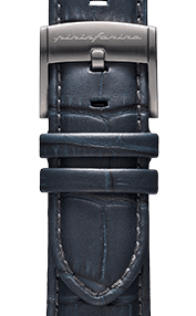 PININFARINA GENUINE ITALIAN LEATHER 22MM WATCH STRAP – Dark BLUE WITH STEEL BUCKLE - Pininfarina Hybrid Watch UK