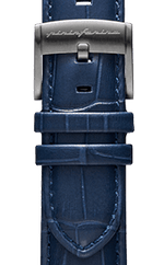 PININFARINA GENUINE ITALIAN LEATHER 22MM WATCH STRAP – Dressy Dark blue WITH STEEL BUCKLE - Pininfarina Hybrid Watch UK