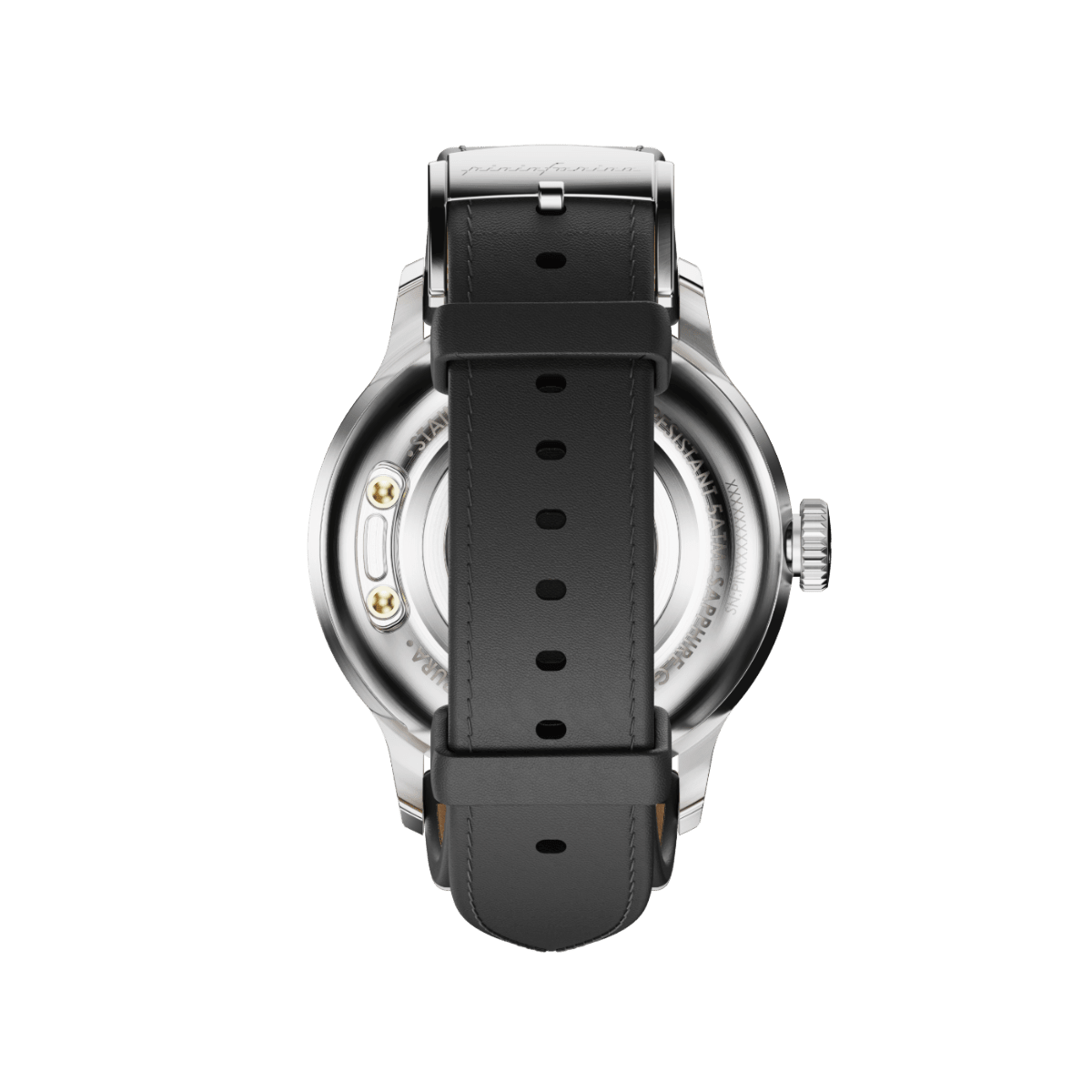 Pininfarina Pura Hybrid Smartwatch - Nero Steel - Pininfarina Hybrid Watch UK