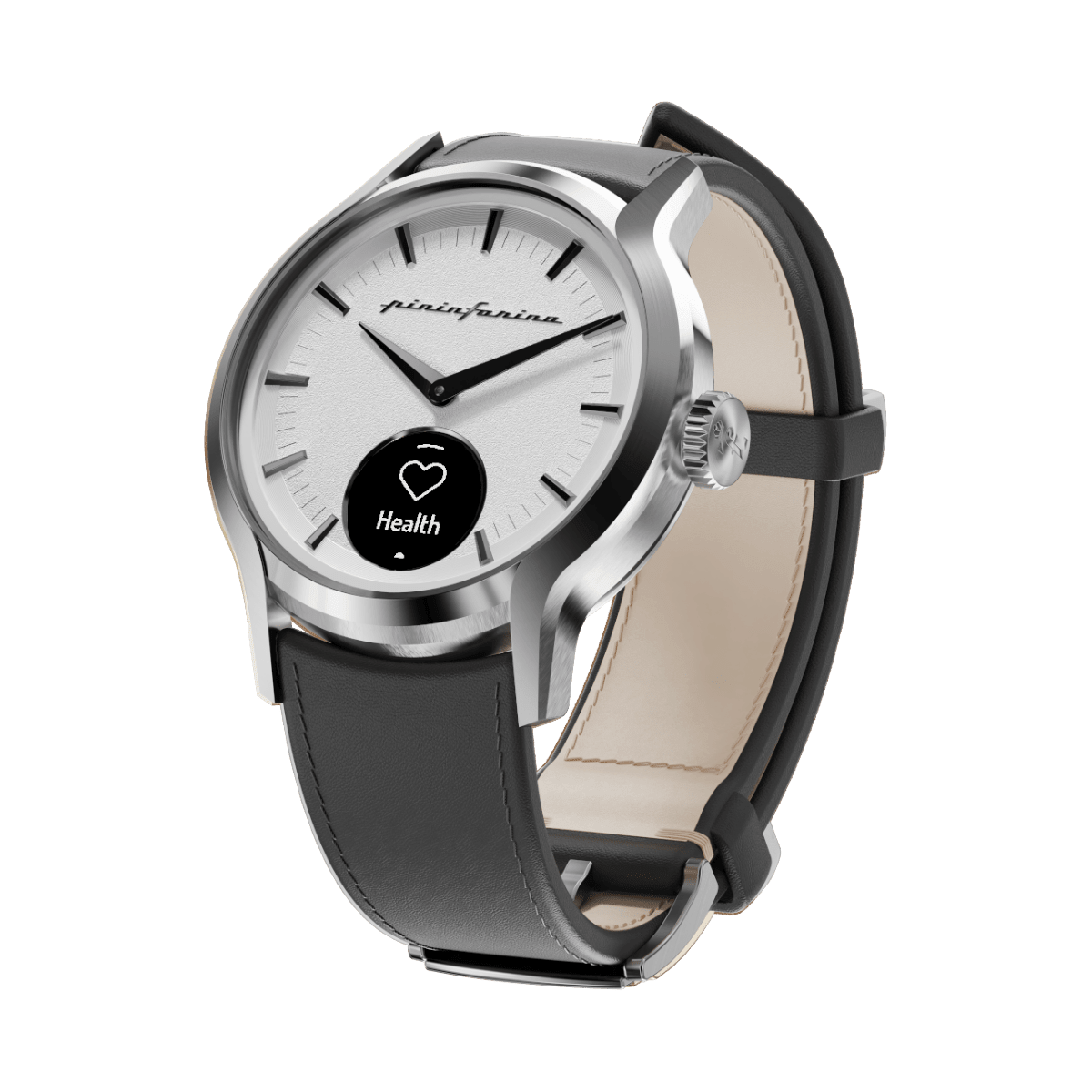 Pininfarina Pura Hybrid Smartwatch - Nero Steel - Pininfarina Hybrid Watch UK