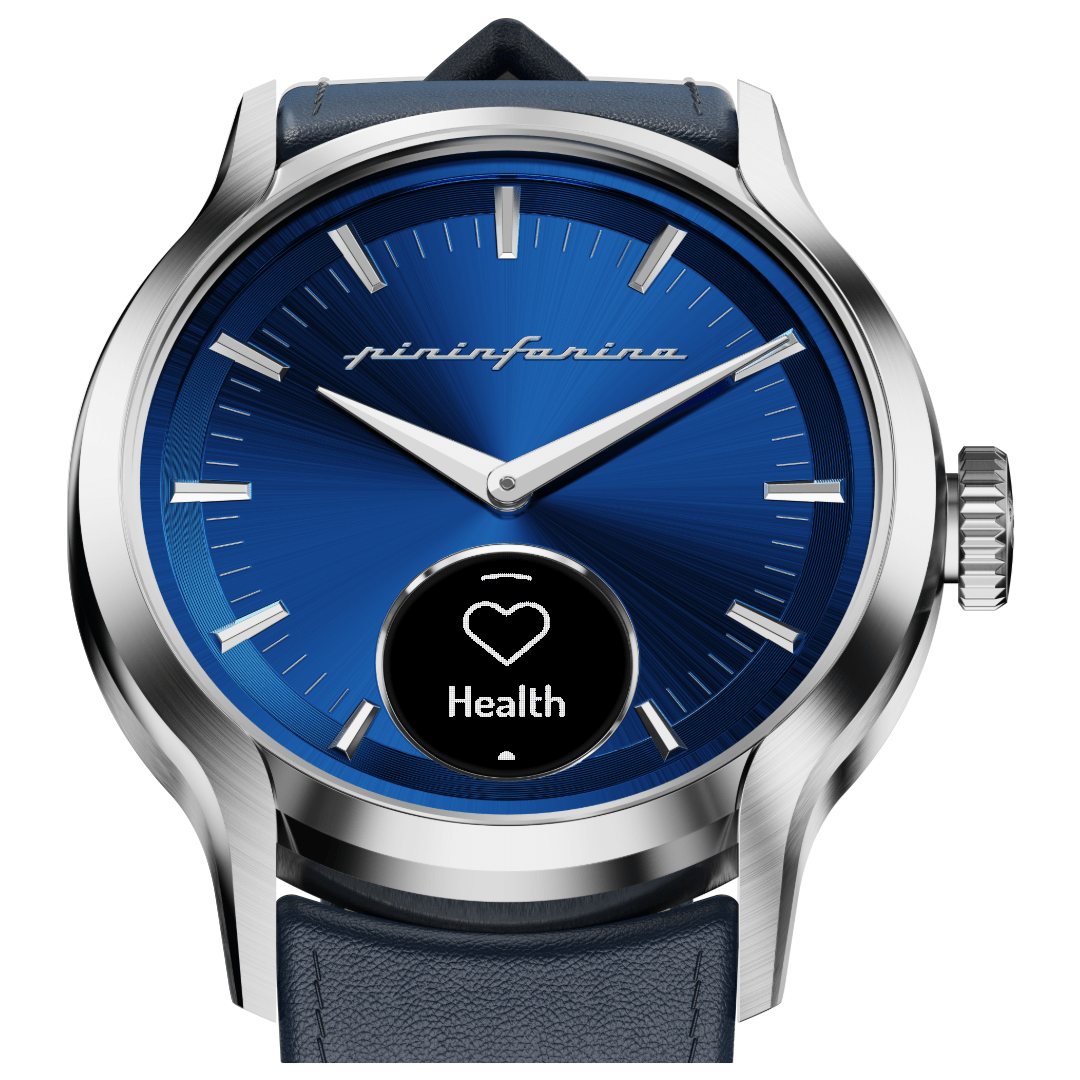 Pininfarina Pura Hybrid Smartwatch - Azzurro Steel - Pininfarina Hybrid Watch UK