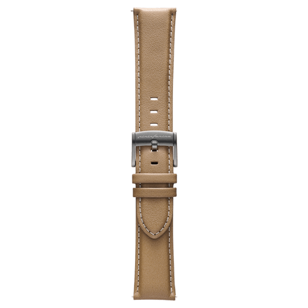 Genuine Italian Leather 22mm Watch Strap – Beige - Pininfarina Hybrid Watch UK