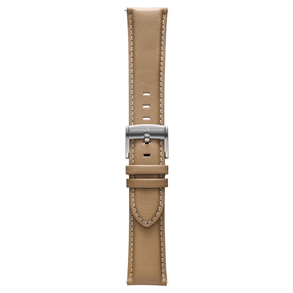 Genuine Italian Leather 22mm Watch Strap – Beige -