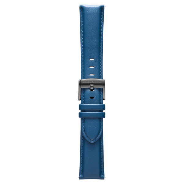 Genuine Italian Leather 22mm Watch Strap – Blue -