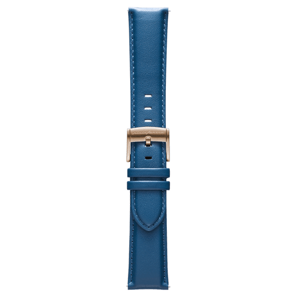 Genuine Italian Leather 22mm Watch Strap – Blue - Pininfarina Hybrid Watch UK