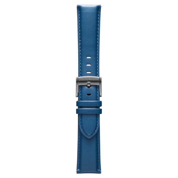 Genuine Italian Leather 22mm Watch Strap – Blue - Pininfarina Hybrid Watch UK