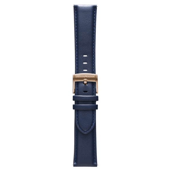 Genuine Italian Leather 22mm Watch Strap – Dark Blue - Pininfarina Hybrid Watch UK