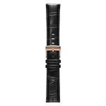 Genuine Italian Leather 22mm Dress Watch Strap – Black - Pininfarina Hybrid Watch UK