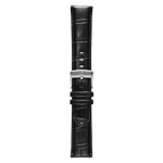 Genuine Italian Leather 22mm Dress Watch Strap – Black - Pininfarina Hybrid Watch UK
