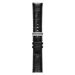 Genuine Italian Leather 22mm Dress Watch Strap – Black - Pininfarina Hybrid Watch UK