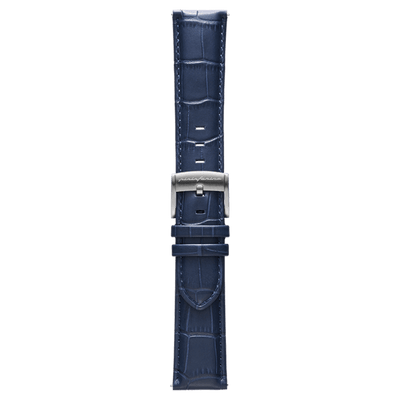 Genuine Italian Leather 22mm Dress Watch Strap – Dark Blue