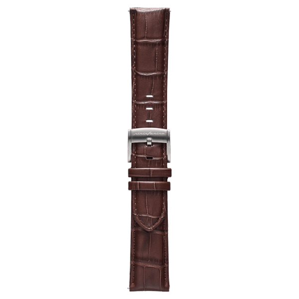 Genuine Italian Leather 22mm Dress Watch Strap – Dark Brown - Pininfarina Hybrid Watch UK