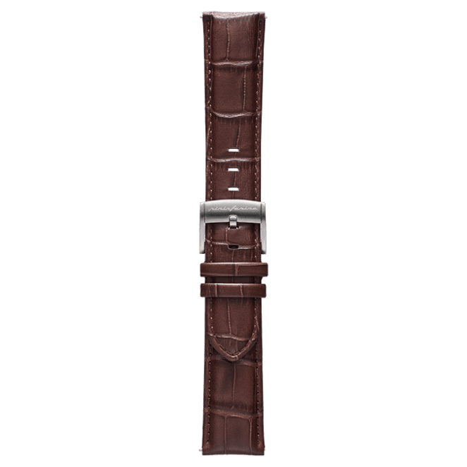 Genuine Italian Leather 22mm Dress Watch Strap – Dark Brown - Pininfarina Hybrid Watch UK