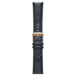Genuine Italian Leather 22mm Dress Watch Strap - Dark Grey - Pininfarina Hybrid Watch UK