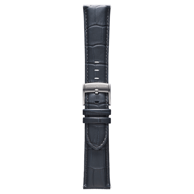 Genuine Italian Leather 22mm Dress Watch Strap - Dark Grey - Pininfarina Hybrid Watch UK