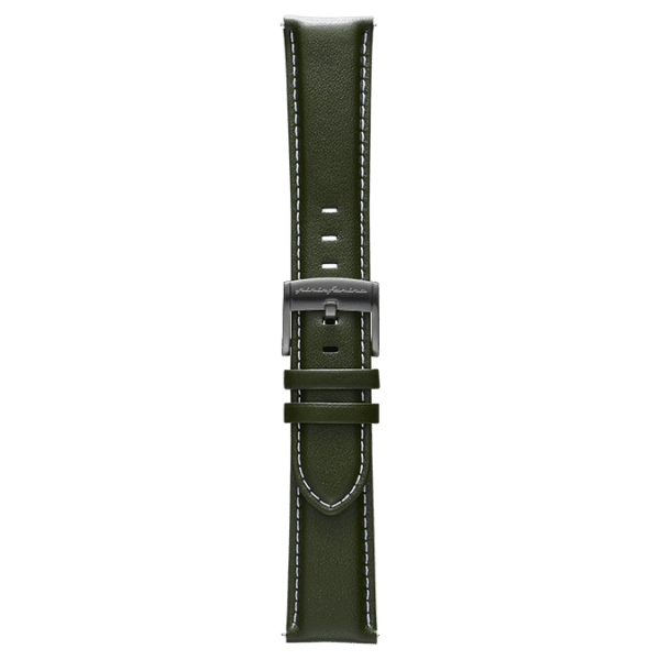 Genuine Italian Leather 22mm Watch Strap – Green - Pininfarina Hybrid Watch UK