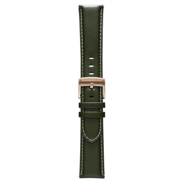 Genuine Italian Leather 22mm Watch Strap – Green - Pininfarina Hybrid Watch UK