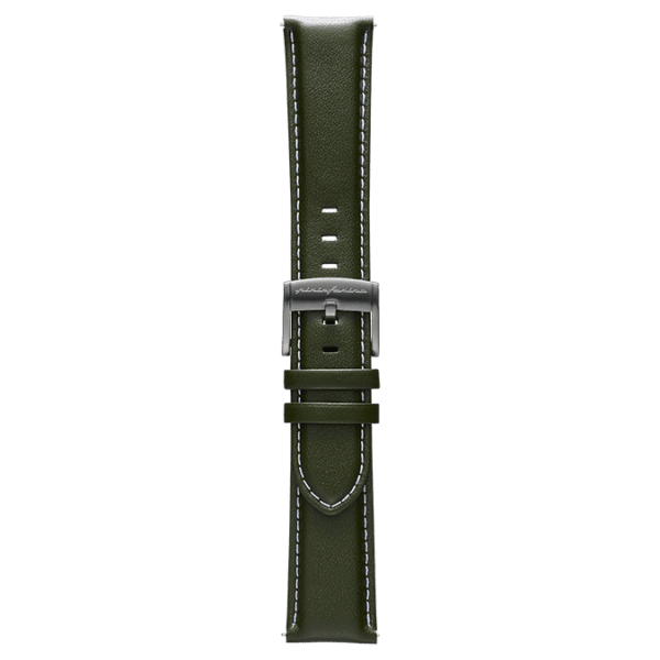 Genuine Italian Leather 22mm Watch Strap – Green - Pininfarina Hybrid Watch UK