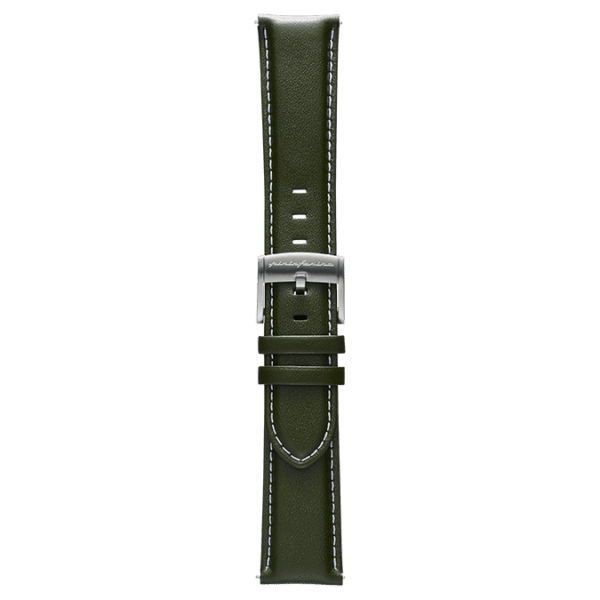 Genuine Italian Leather 22mm Watch Strap – Green - Pininfarina Hybrid Watch UK